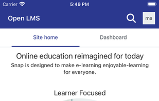 Open-LMS screenshot 1