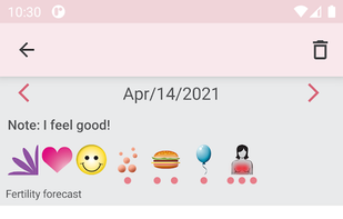 WomanLog Period Calendar screenshot 2