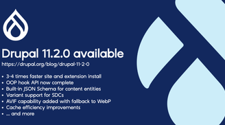 CMS Drupal 11.2 brings improved performance, OOP support of hooks, JSON Schema, and more image