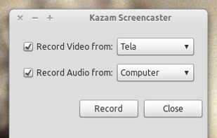 Kazam screenshot 1