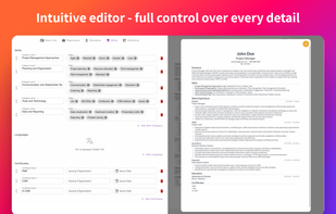 Simple and intuitive editor