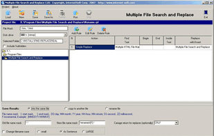 Multiple file search & replace screenshot 1