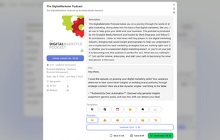 100% unique custom pitches generated using your profile - (one click and you're done)