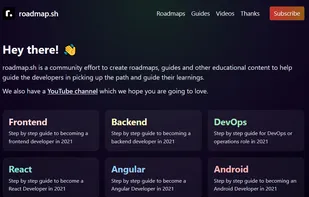roadmap.sh screenshot 1