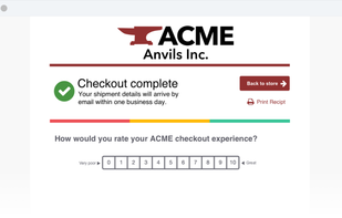 askinline.com e-commerce checkout embedded survey.