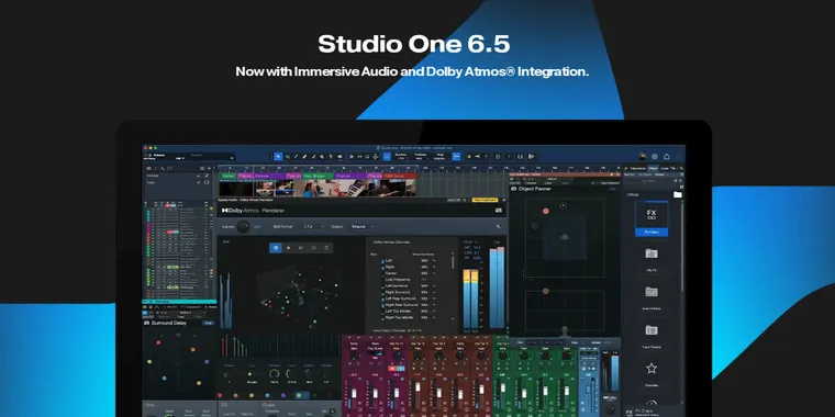 Professional DAW Studio One 6.5 released with Linux version and Dolby Atmos integration image