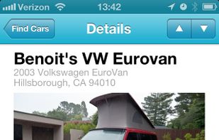 RelayRides screenshot 2