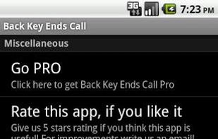 Back Key End Call screenshot 3