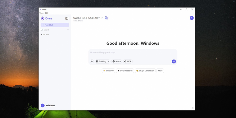 Qwen Chat Desktop arrives on Windows with MCP support image