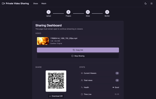 Sharing dashboard