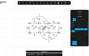 quiver diagram editor screenshot 1