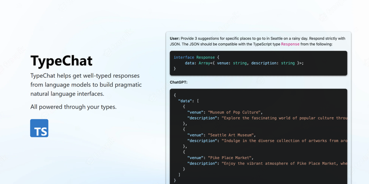 Microsoft introduces TypeChat: A library for enhancing app interfaces with Large Language Models image