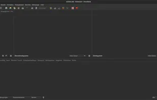 Main page without data - dark mode