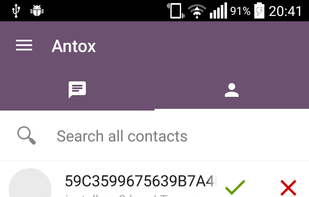 Antox screenshot 1