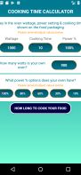 Cooking Time Calculator for Microwave Ovens screenshot 1