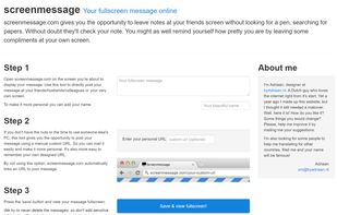 Screenmessage.com screenshot 1