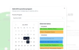 Add a golf drill to the calendar.