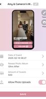 Event Settings Screen