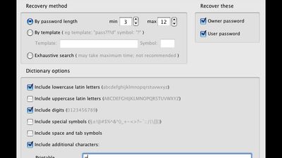 Recover PDF Password screenshot 1