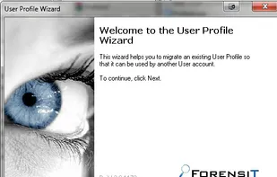 User Profile Wizard screenshot 1