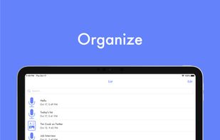 Texter - Recording, Transcript screenshot 2