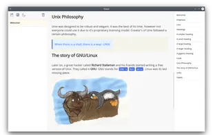 Note taking with markdown