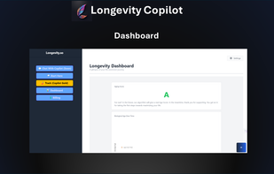 Longevity Copilot Dashboard