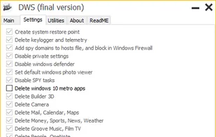 Destroy Windows Spying screenshot 1