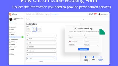 Customizable Booking Form