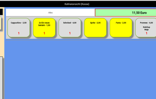 Desktop view for the paydesk