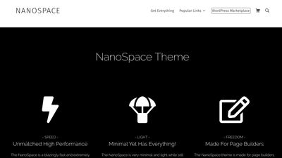 The demo site of the Labinator NanoSpace theme.