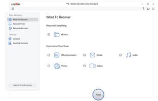 Stellar Data Recovery for Windows screenshot 1