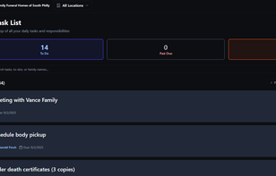 Built in task manager
