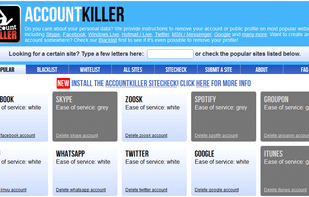 AccountKiller screenshot 1