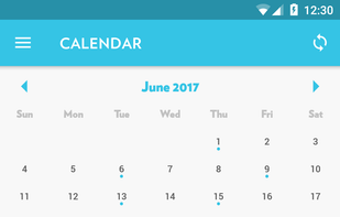 Journey Android journal with calendar