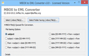PCVARE MBOX to EML Converter screenshot 1
