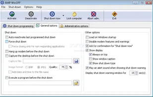 AMP WinOFF screenshot 1