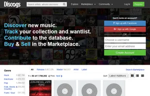 Discogs screenshot 1