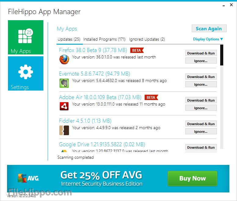 FileHippo App Manager Alternatives 25+ Software Updaters and similar