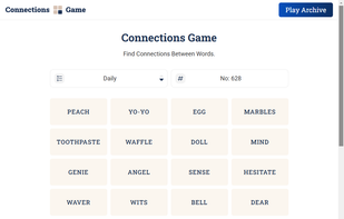 Connections Game screenshot 1
