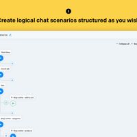 To create a fully operating chatbot you don’t need any other tools or apps. The scenario tree structure and drag and drop interface are very intuitive