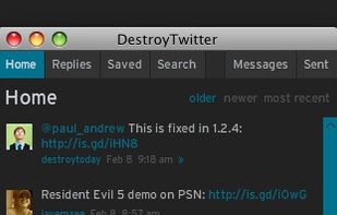 The Home canvas consists of tweets by both the user and the user's friends. Unlike the other canvases, it can retrieve up to 200 tweets by using the Home tweet count preference.