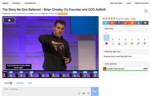 Take time-stamped notes around videos.