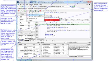 SplineTech Javascript Debugger screenshot 1