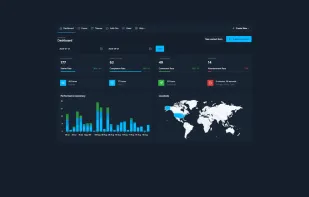 Dashboard view dark mode