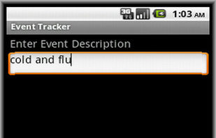 Event Tracker screenshot 1