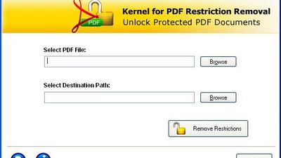 Kernel for PDF Restrictions Removal screenshot 1