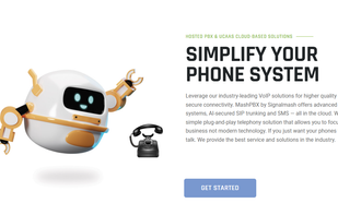 PBX landing page