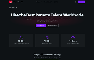 Post a Job on Remote First Jobs