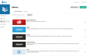 The library of Grovo content 